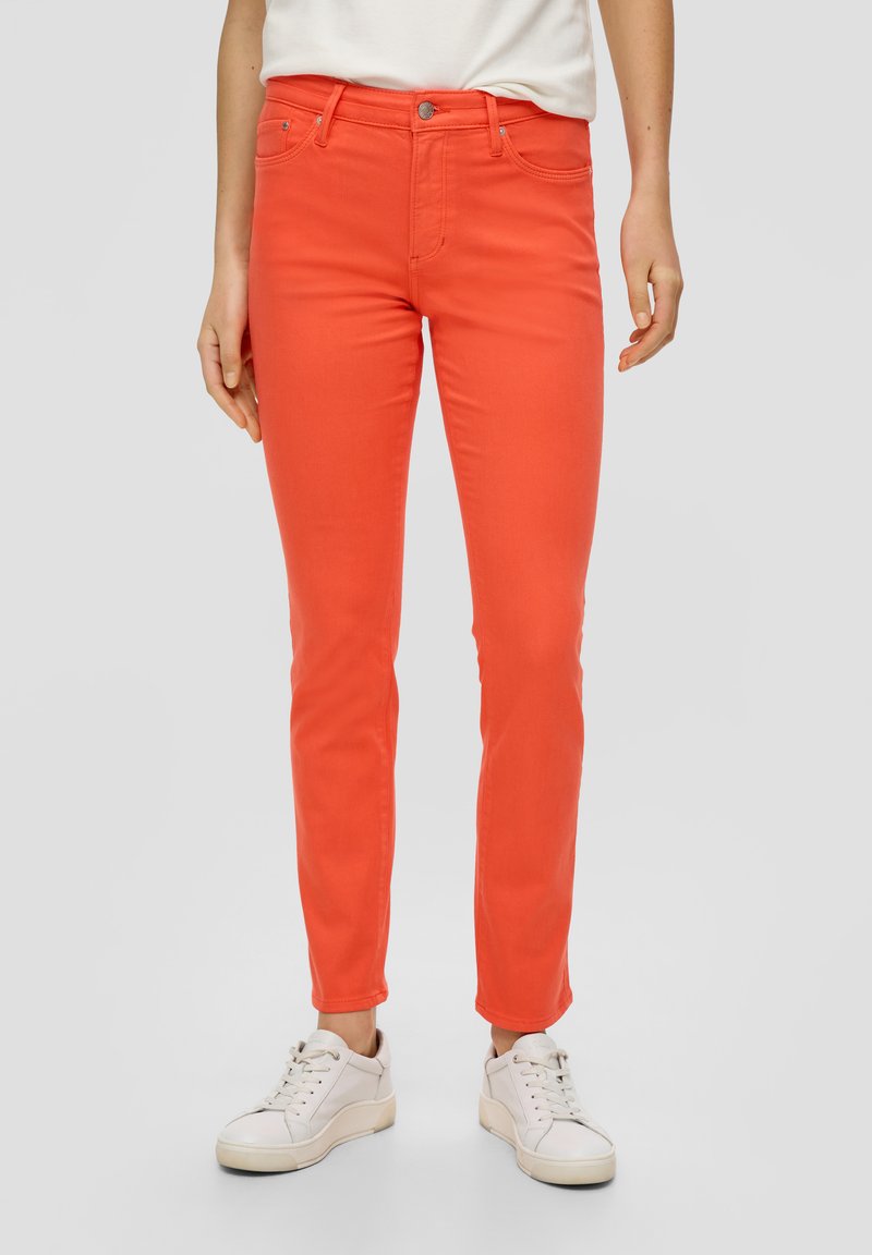 s.Oliver MID RISE - Vaqueros slim fit - orange