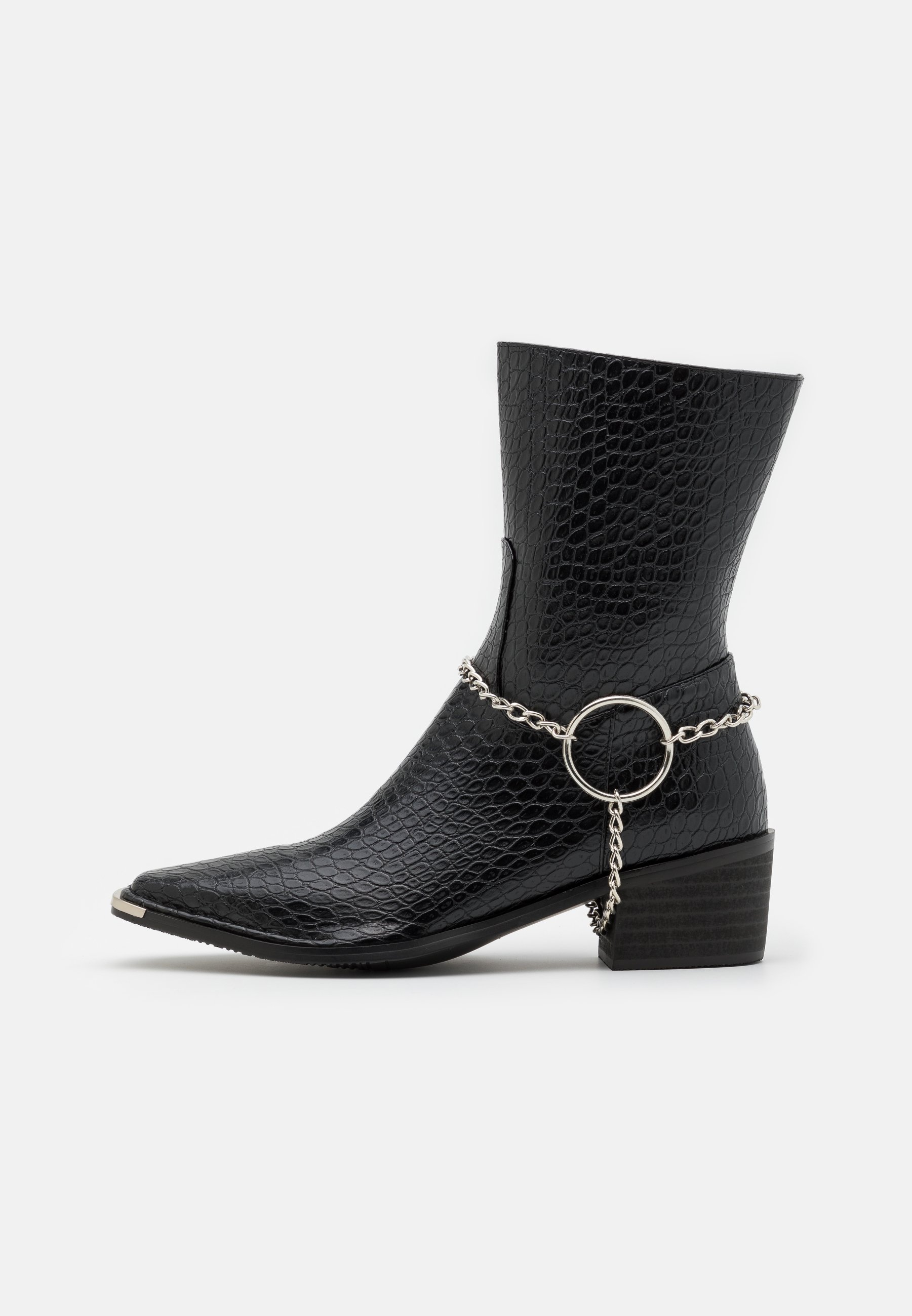 Herren FALCONE - Cowboy-/Bikerstiefelette - black Herren FALCONE - Cowboy-/Bikerstiefelette - black