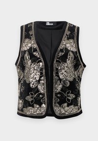 GILET - Vest - black/antic silver-coloured