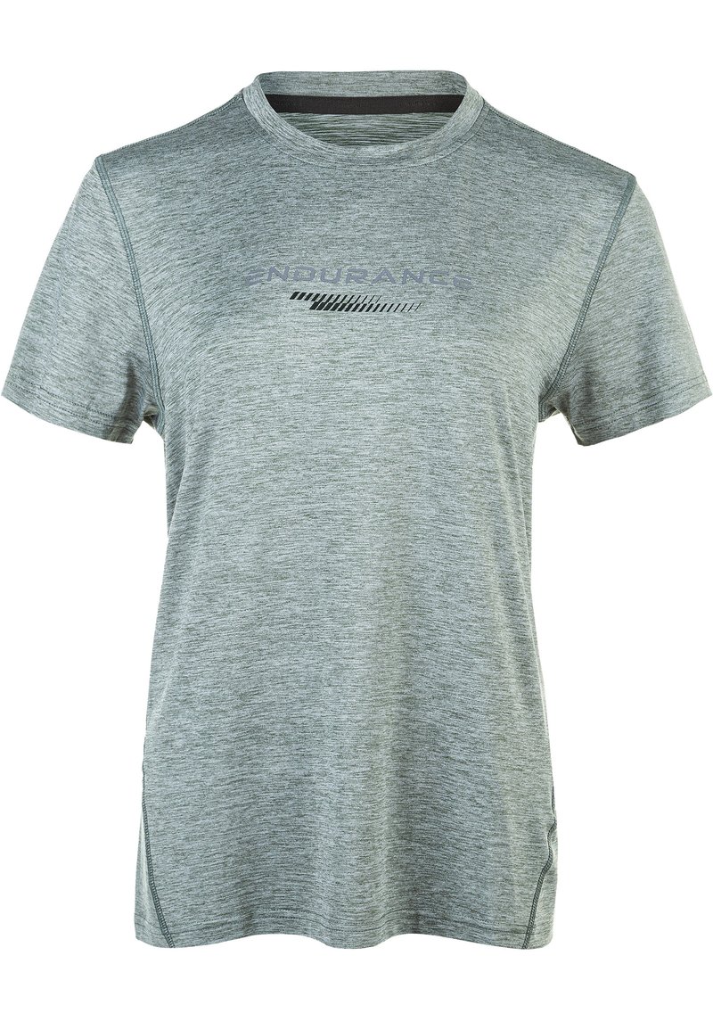 Endurance WANGE MELANGE - Sports T-shirts - agave green