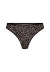 TARA LEOPARD STRING - Thong - black