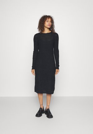 Gap Tall TEXTURED DRESS - Shift dress - black