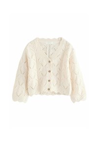Next REGULAR FIT - V-NECK - Kardigan - ecru