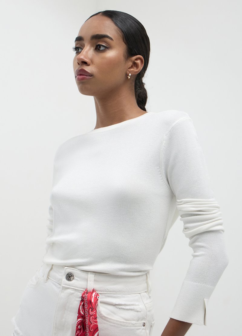 Calliope Strickpullover - bianco