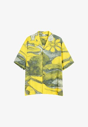 Desigual, CHECKED-PRINT SHIRT - Overhemd - yellow