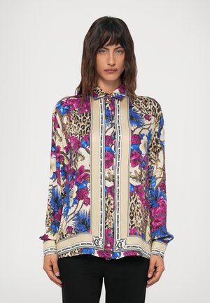OVER PLACED - Blusa - beige/ciliegia/azzurro nereid