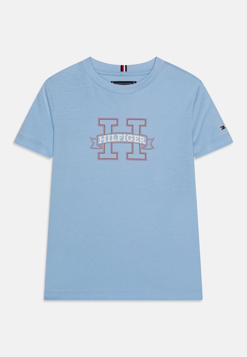 Tommy Hilfiger REGULAR TEE - Camiseta estampada - vessel blue