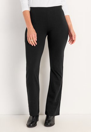 BOOTCUT - Pantalon classique - black