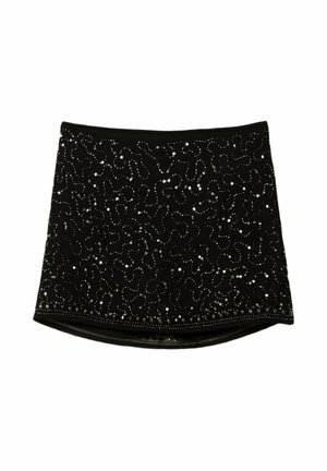 Stradivarius EMBROIDERED - Minijupe - black