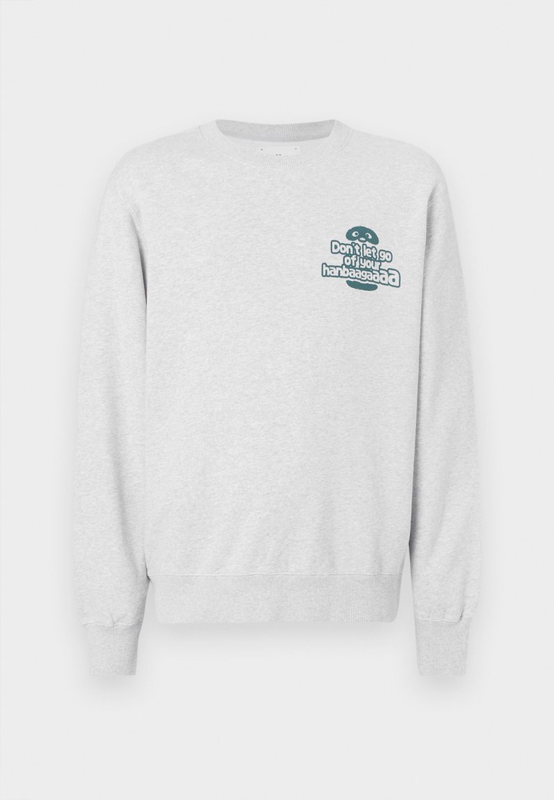 Edwin Sweater grijs gemêleerd