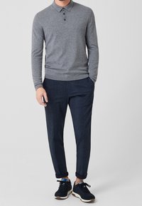 s.Oliver BLACK LABEL Polo - mottled light grey