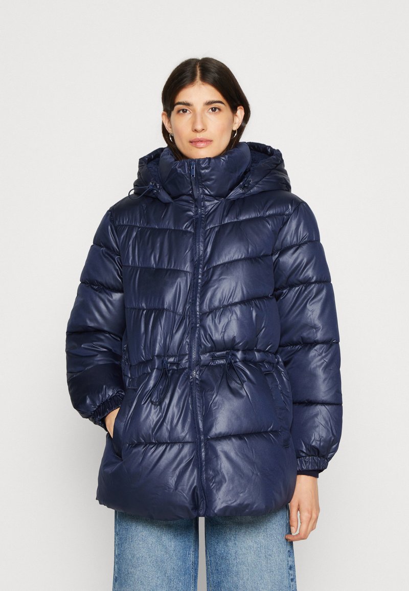 GAP ULTIMATE WAISTED PUFFER - Wintermantel - navy/dunkelblau - Zalando.ch