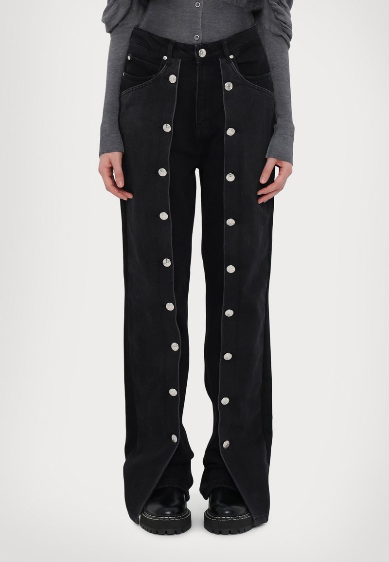 Stieglitz DUAN JEANS - Straight leg jeans - black