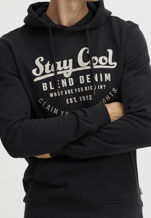 Felpa con cappuccio - black
