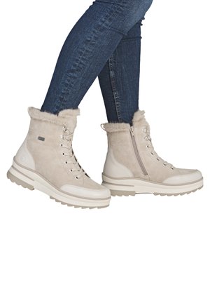 Remonte, REMONTE SCHNÜRSTIEFEL D2B76 - Winter boots - beige