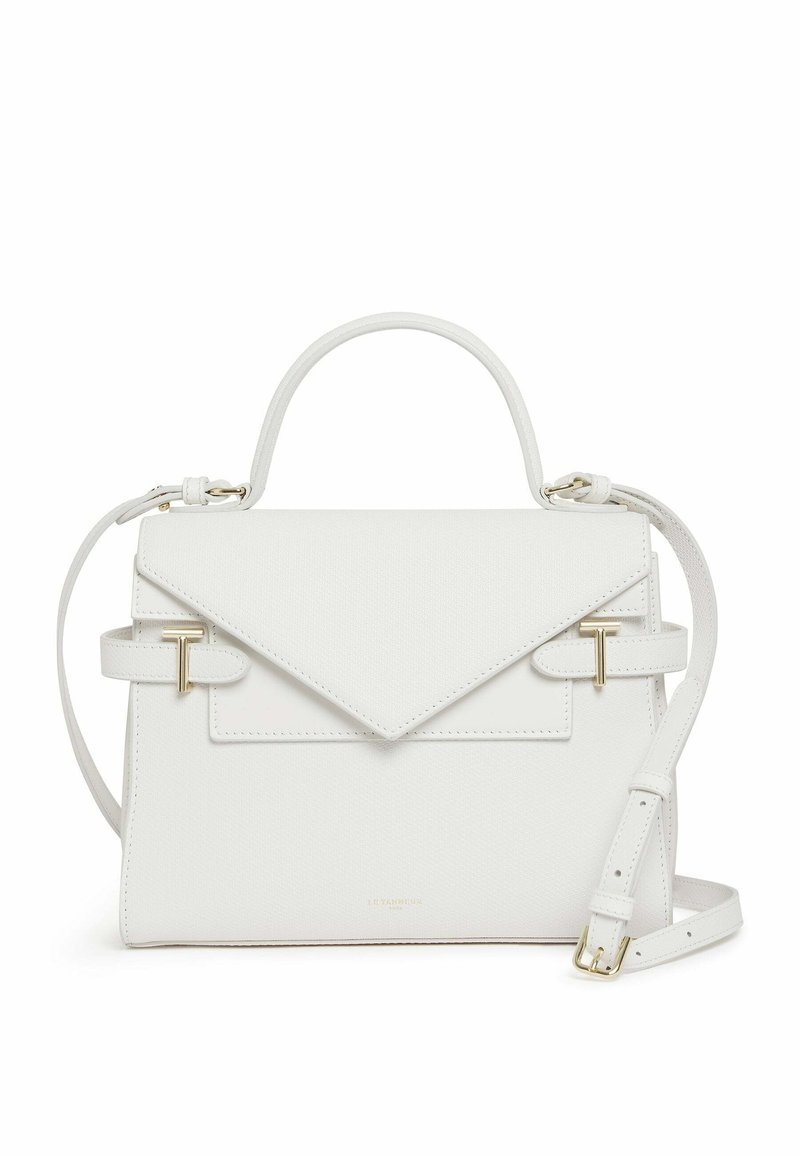 Le Tanneur DOUBLE RABAT MOYEN MODÈLE EMILIE SIGNATURE T - Bolso de mano - craie