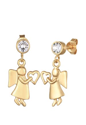 Elli ENGEL HERZ TALISMAN   - Earrings - gold coloured