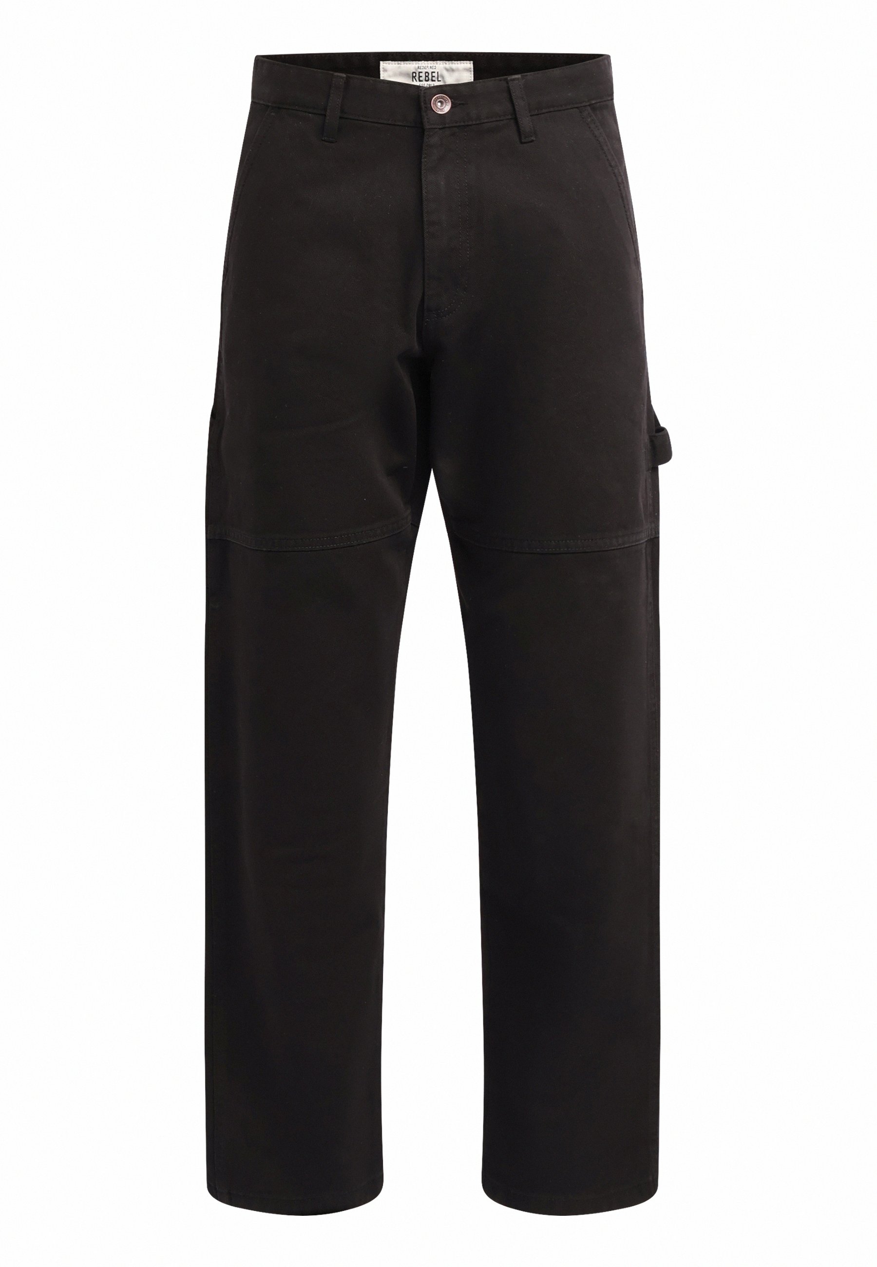 Redefined Rebel WORKER PANTS COMFORT FIT UNISEX - Trousers - black