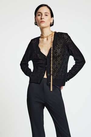 Calliope Cardigan - ultrablack