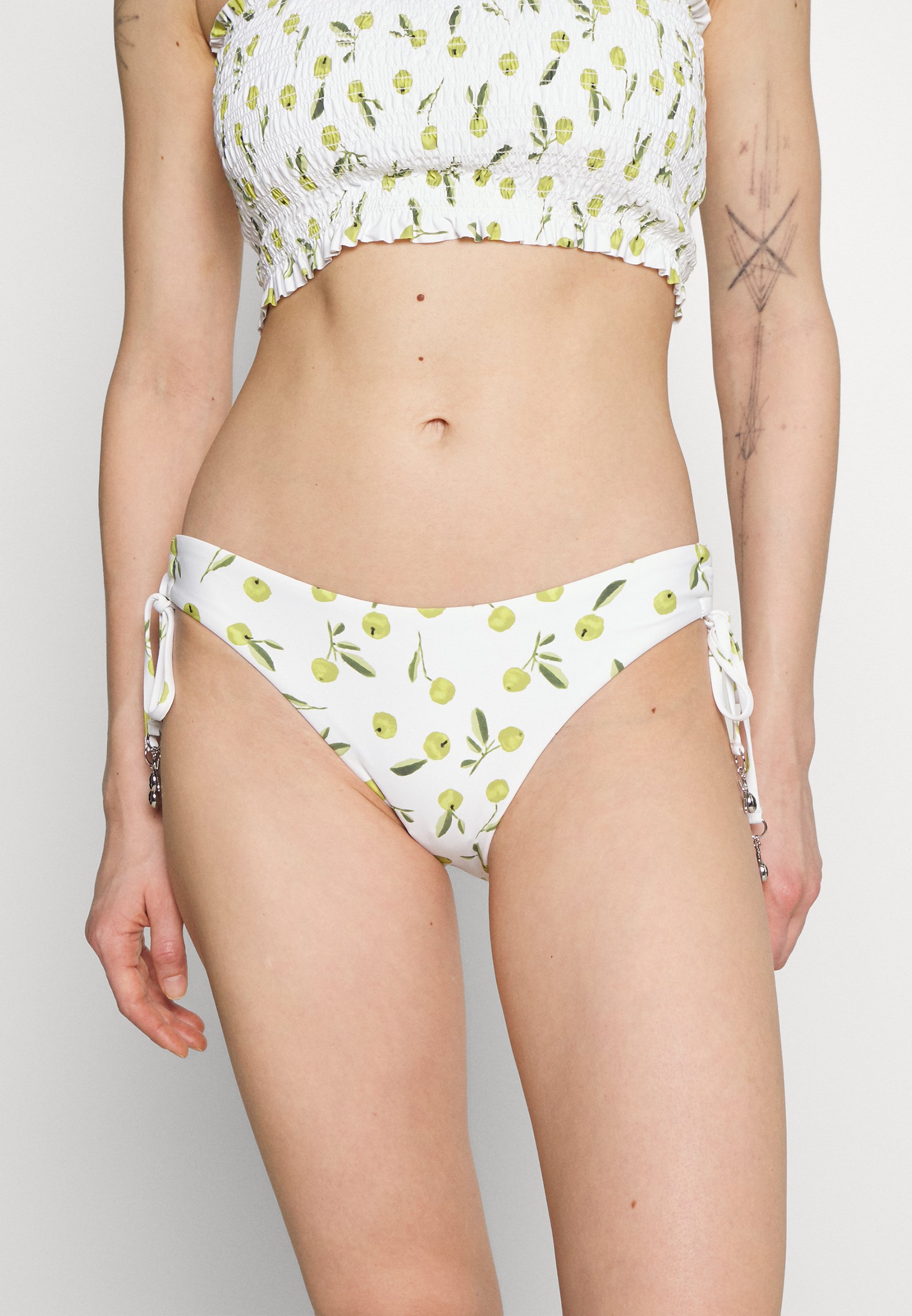 Seafolly SUMMER CRUSH LOOP TIE SIDE PANT Bikini Bottoms Soft Olive Seafolly SUMMER CRUSH LOOP TIE SIDE PANT Bikini Bottoms Soft Olive