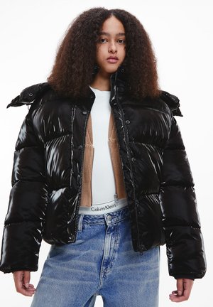 HIGH FILLED WIDE PUFFER JACKET - Winter jacket - ck black
