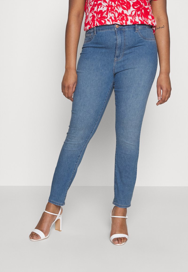 ONLY Onlroyal HW Biker Zip Ext DNM Jeans Skinny Fit, Nero, XXS / 30L Donna