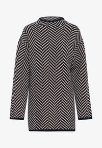 Ausgewählt, navy jacquard