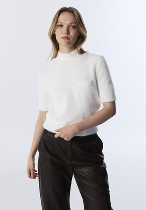 HIGH NECK - Camiseta básica - ecru