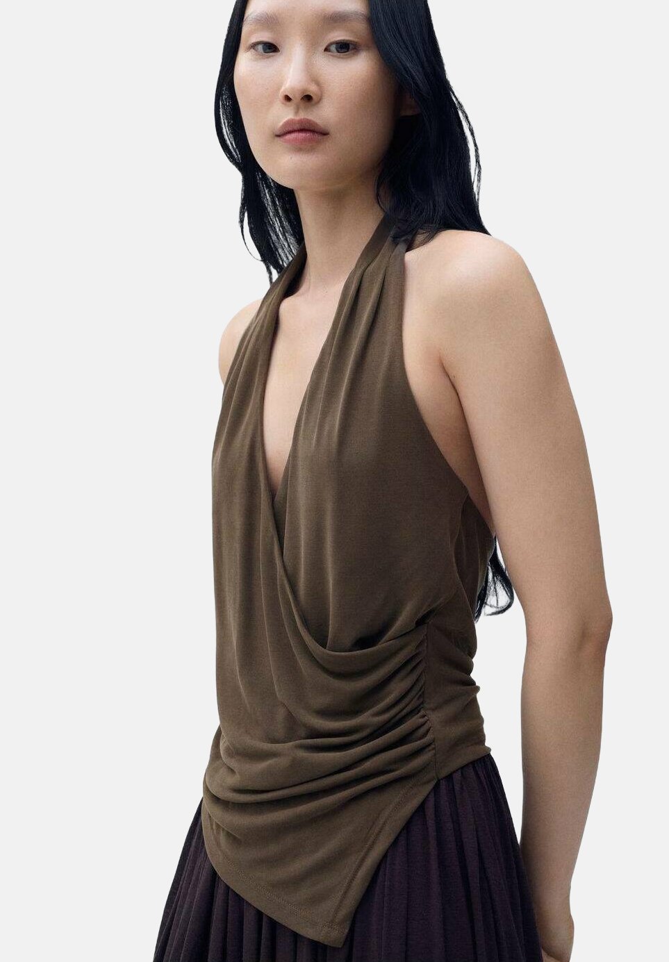 KOTON Damen Bluse Mit Schultergurten & Rücken-Details – Größe 32 – Rot – 100% Polyester – Maschinenwaschbar