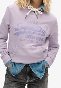Superdry & Co Felpa con cappuccio - purple