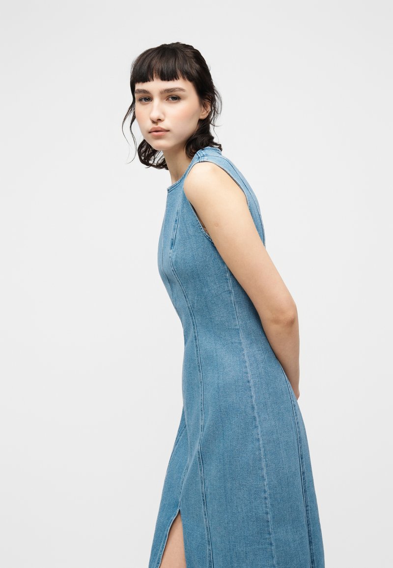 vila denim dress VIWIONA MIDI DENIM DRESS | Blue