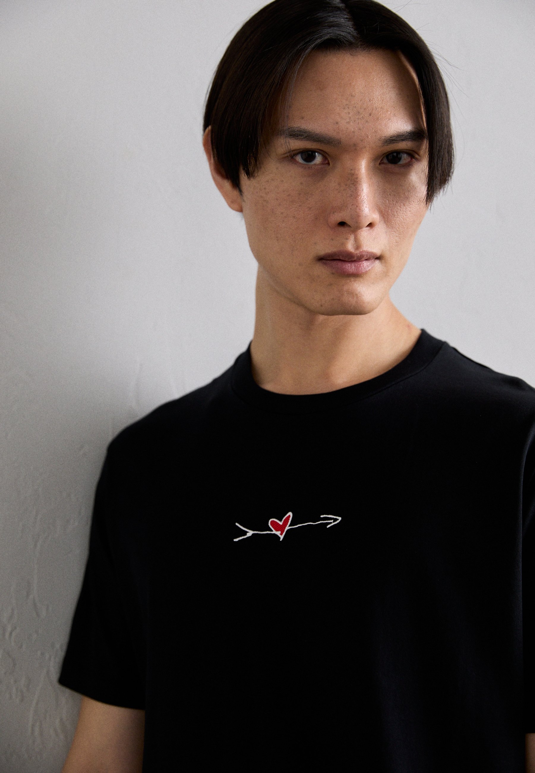 Neil Barrett SLIM CUPID - T-shirt con stampa - black/nero
