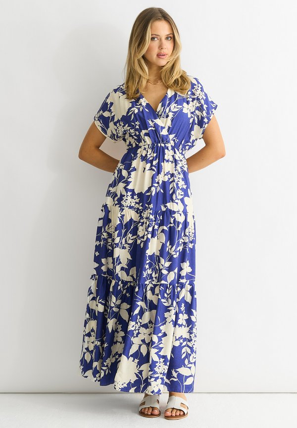 FLORAL ELASTIC WAIST - Maxikleid