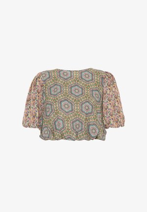 adL, Blouse - printed green