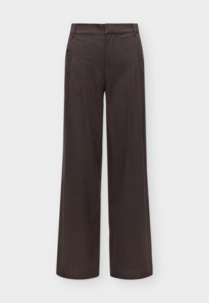 Colourful Rebel, MAGGY PINSTRIPE TAILORED PANTS - Pantalon classique - brown