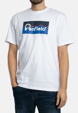 AVEC GRANDE LOGO ORIGINAL - Camiseta estampada - bright white