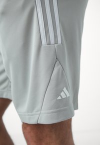 adidas Performance 3 STRIPES SHORT - Pantalón corto de deporte - metal grey/white