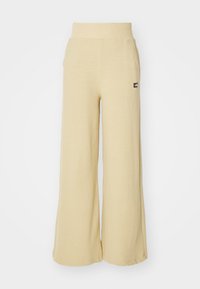 WIDE LEG JOGGER - Verryttelyhousut - khaki stone