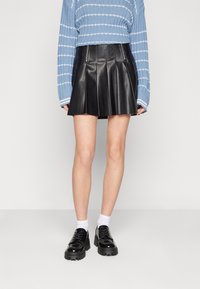 ONLY - ONLIZARA ZIP PLEAT SKIRT - A-lijn rok - black Miniatuurafbeelding 1