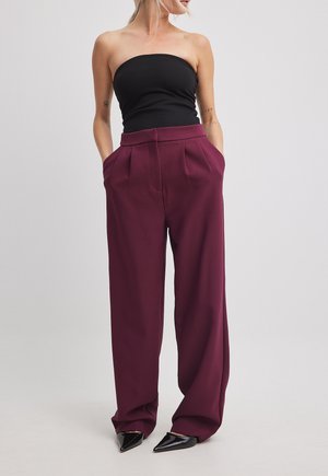 NA-KD Pantalones - maroon