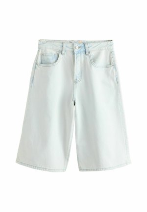 Next, WIDE LEG JORTS - Jeans Shorts - bleach blue
