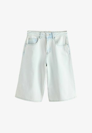 Next, WIDE LEG JORTS - Jeans Shorts - bleach blue