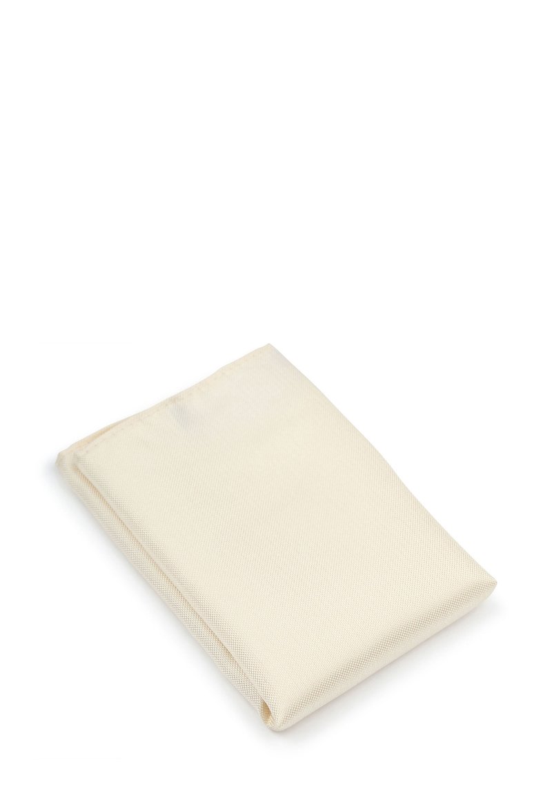 Vouwbare crèmekleurige stof met een gestructureerd oppervlak, die een gladde en duurzame uitstraling heeft, geschikt voor diverse toepassingen.