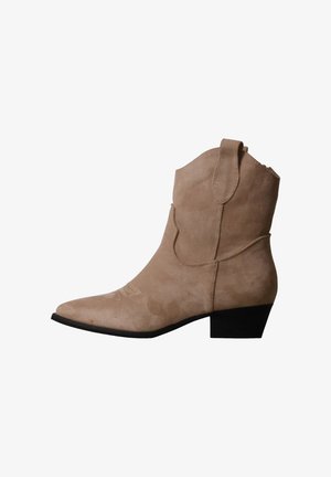 JOIA PARIS, BOTTINES À ZIP JOIA - Cowboy- / bikerstøvlette - beige