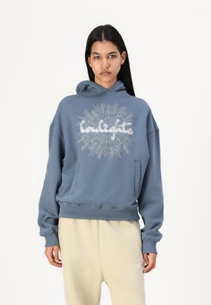 LOW LIGHTS STUDIOS® SHINING LIGHTS WOMAN HOODIE - Felpa - dusty blue