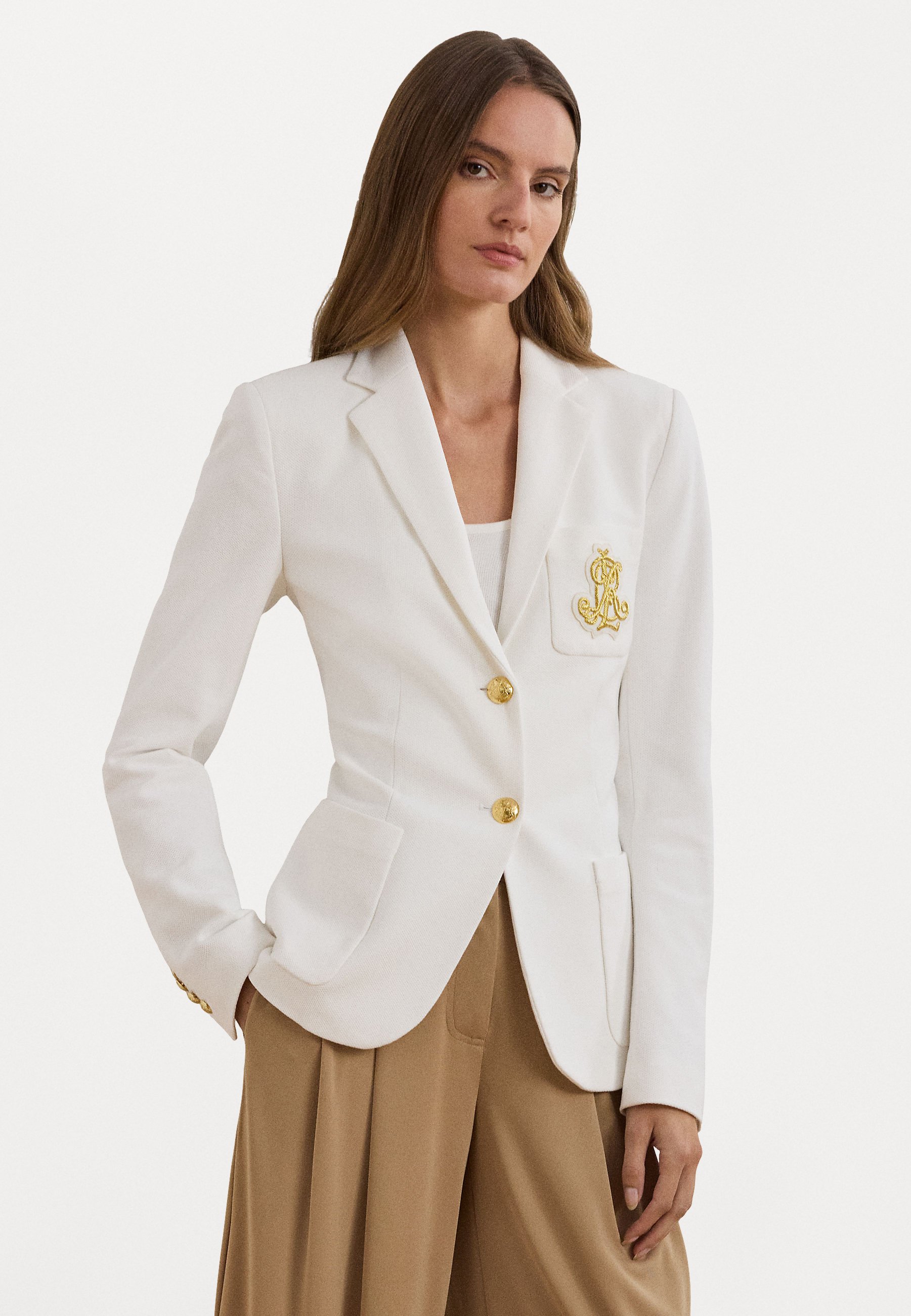 Lauren Ralph Lauren BULLION JACQUARD BLAZER - Blazer - white