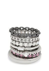 Steve Madden - GARDEN PARTY MIXED STACKABLE 7 PACK - Ring - pink Thumbnail Image 1