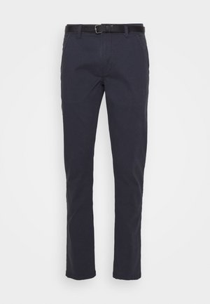 Lindbergh, CLASSIC BELT - Chinos - dark blue