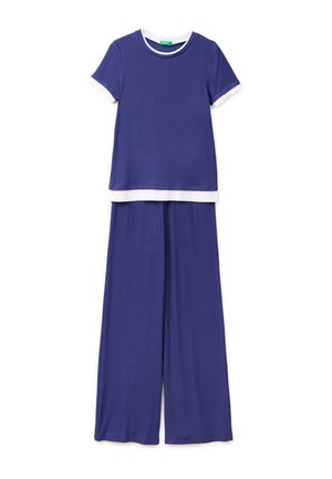 United Colors of Benetton RIBBED  PAJAMAS. - Haut de pyjama - blue