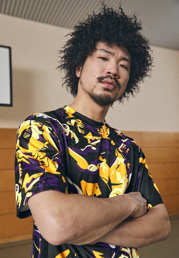 Sports T-shirt - team violet aop